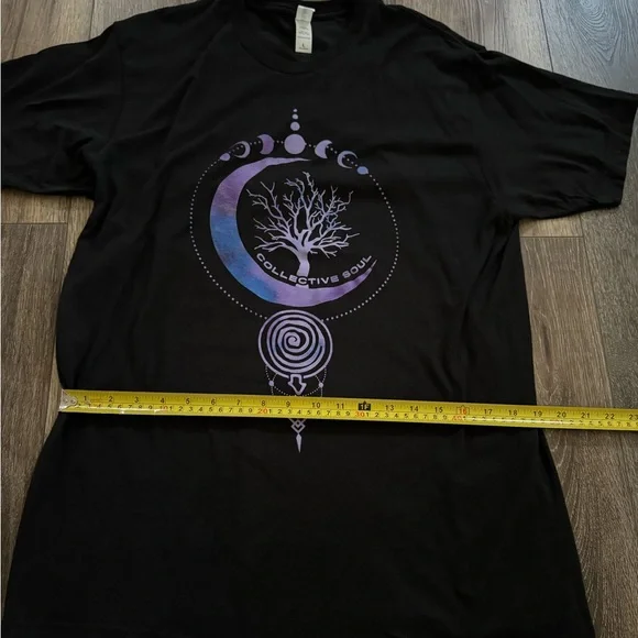 Collective Soul 2022 Tour Shirt in Black and Purple Mystical Tree Men's Large - Picture 10 of 13